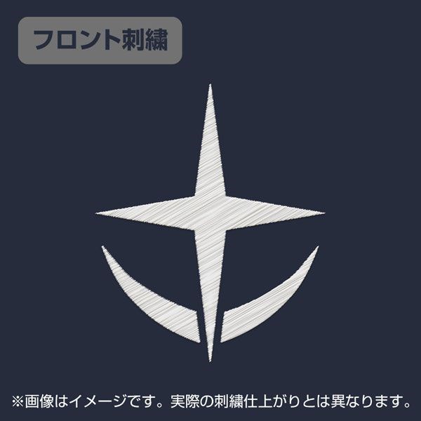 機動戰士高達系列 : 日版 (加大)「地球聯邦軍」刺繡 深藍色 Polo Shirt