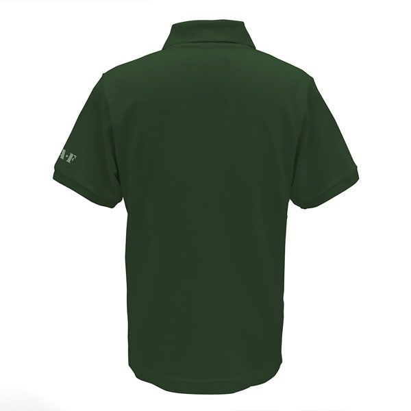 機動戰士高達系列 : 日版 (大碼)「自護地球方面軍」刺繡 郵差綠 Polo Shirt