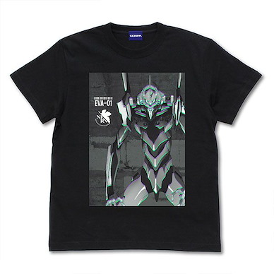 新世紀福音戰士 (中碼)「初號機」單色插圖 黑色 T-Shirt EVANGELION Evangelion Unit-01 Effect Visual T-Shirt /BLACK-M【Neon Genesis Evangelion】