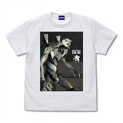 新世紀福音戰士 (中碼)「零號機」單色插圖 白色 T-Shirt EVANGELION EVA-00 Effect Visual T-Shirt /WHITE-M【Neon Genesis Evangelion】