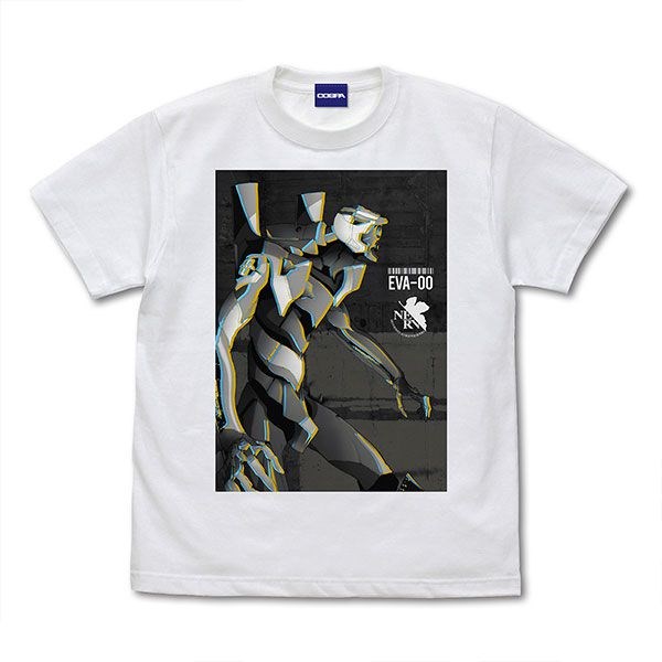 新世紀福音戰士 : 日版 (中碼)「零號機」單色插圖 白色 T-Shirt