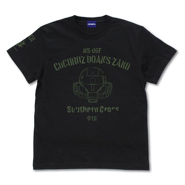機動戰士高達系列 : 日版 (中碼) 庫克羅斯·德安之島 德安專用渣古頭 黑色 T-Shirt