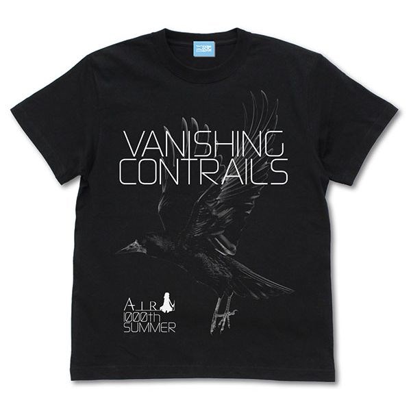 AIR (エアー) : 日版 (中碼) VANISHING CONTRAILS Ver.2.0 黑色 T-Shirt