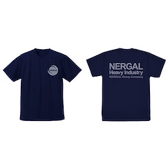機動戰艦 (大碼) The prince of darkness 尼爾加重工 吸汗快乾 深藍色 T-Shirt The prince of darkness Nergal Heavy Industries Dry T-Shirt /NAVY-L【Martian Successor Nadesico】