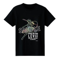 進擊的巨人 (大碼)「里維」黑色 T-Shirt T-Shirt Levi XL【Attack on Titan】