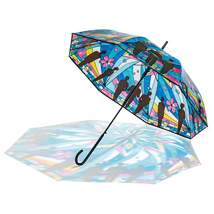 名偵探柯南 雨傘 彩繪玻璃 藍色 Stained Glass Umbrella (Blue)【Detective Conan】