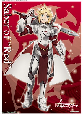 Fate系列 「紅 Saber (Mordred)」透明海報 Clear Poster Red Saber【Fate Series】