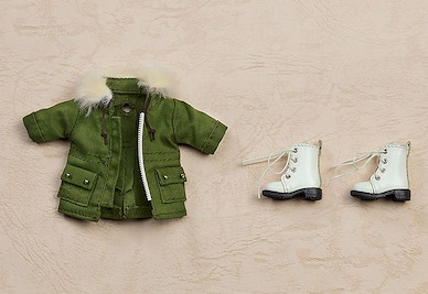 未分類 黏土娃 保暖套組 靴子&軍裝大衣 卡其綠 Nendoroid Doll Warm Clothing Set Boots & Mod Coat (Khaki Green)