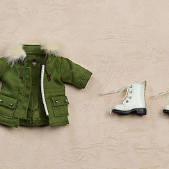 未分類 : 日版 黏土娃 保暖套組 靴子&軍裝大衣 卡其綠