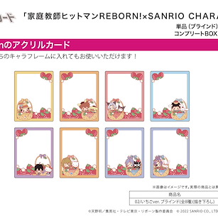 家庭教師HITMAN REBORN! 亞克力咭 02 Sanrio 系列 草莓 Ver. (8 個入) Acrylic Card  x SANRIO CHARACTERS 02 Strawberry Ver. (Original Illustration) (8 Pieces)【Reborn!】