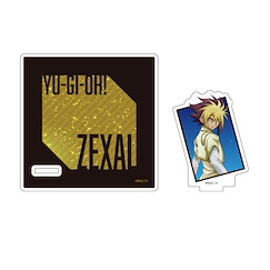 遊戲王 系列 「IV」遊戲王ZEXAL 轉身 Ver. 亞克力杯墊 + 企牌 Acrylic Coaster Stand Yu-Gi-Oh! Zexal 04 Furimuki Ver. Quattro (Original Illustration)【Yu-Gi-Oh!】