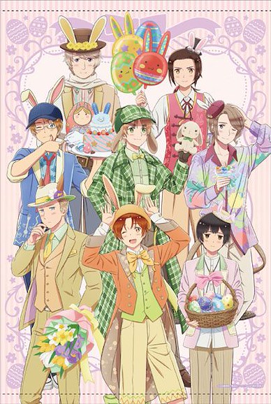 黑塔利亞 B2 掛布 復活節 Ver. Anime New Illustration B2 Wall Scroll [Easter ver.]【Hetalia】