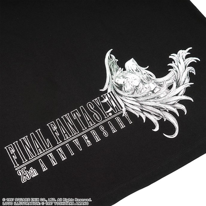 最終幻想系列 : 日版 (均碼) Final Fantasy VII 25th ANNIVERSARY 黑色 T-Shirt