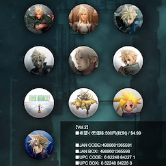 最終幻想系列 「古蘭特」收藏徽章 Vol.2 (10 個入) 25th Can Badge Collection Final Fantasy VII Cloud Strife Vol. 2 (10 Pieces)【Final Fantasy Series】