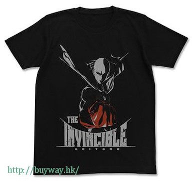 一拳超人 (加大)「埼玉 (禿頭披風俠)」黑色 T-Shirt T-Shirt / BLACK-XL【One-Punch Man】