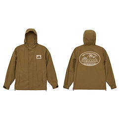 搖曳露營△ (大碼) 防風防水 棕色 外套 Shell Hooded Jacket /BROWN-L【Laid-Back Camp】