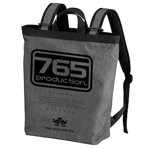 偶像大師 765PRO 碳黑色 2way 背囊 765PRO Logo 2WAY Backpack /HEATHER CHARCOAL【The Idolm@ster】