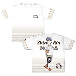 搖曳露營△ (大碼)「志摩凜」夏令營 雙面 全彩 T-Shirt New Illustration Summer Camp Rin Shima Double-sided Full Graphic T-Shirt /L【Laid-Back Camp】