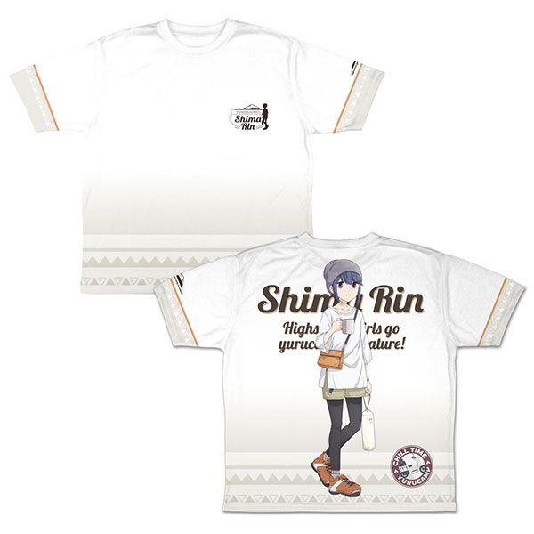 搖曳露營△ : 日版 (中碼)「志摩凜」夏令營 雙面 全彩 T-Shirt