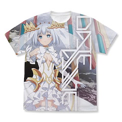 約會大作戰 (大碼)「鳶一折紙」全彩 白色 T-Shirt Origami Tobiichi Full Graphic T-Shirt /WHITE-L【Date A Live】