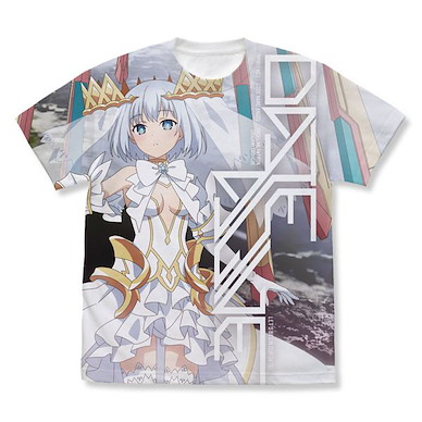 約會大作戰 (細碼)「鳶一折紙」全彩 白色 T-Shirt Origami Tobiichi Full Graphic T-Shirt /WHITE-S【Date A Live】