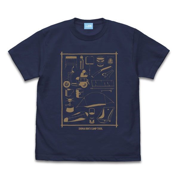 搖曳露營△ : 日版 (中碼)「志摩凜」露營工具 藍紫色 T-Shirt