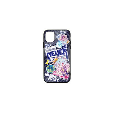 遊戲人生 「白」貼紙風格 iPhone [XR, 11] 強化玻璃 手機殼 "Shiro" Sticker Style Tempered Glass iPhone Case /XR,11【No Game No Life】