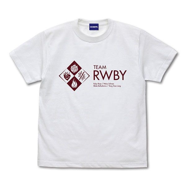 RWBY : 日版 (細碼) 冰雪帝國 TEAM 白色 T-Shirt