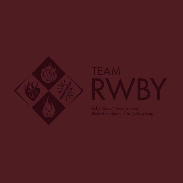 RWBY : 日版 (大碼) 冰雪帝國 TEAM 酒紅色 T-Shirt