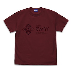 RWBY : 日版 (大碼) 冰雪帝國 TEAM 酒紅色 T-Shirt
