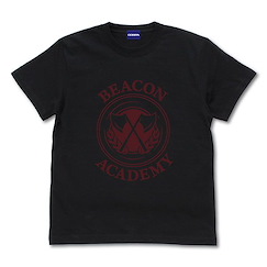 RWBY (細碼) 冰雪帝國 BEACON ACADEMY 黑色 T-Shirt Ice Queendom Beacon Academy T-Shirt /BLACK-S【RWBY】