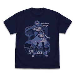 光之美少女系列 : 日版 (加大)「芙羽心音 / 香料天使」深藍色 T-Shirt