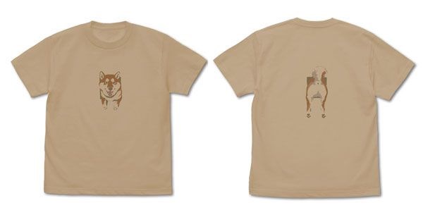 世界末日與柴犬同行 : 日版 (中碼)「小春」石原雄先生デザイン 壁とハルさん 淺米色 T-Shirt