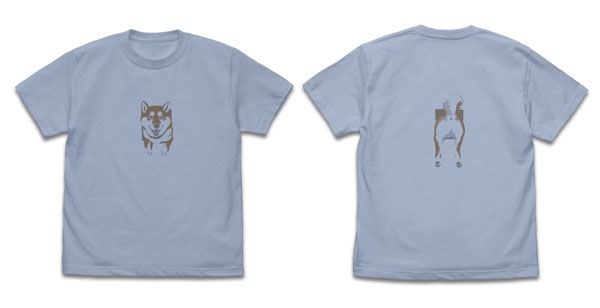 世界末日與柴犬同行 : 日版 (中碼)「小春」石原雄先生デザイン 壁とハルさん ACID BLUE T-Shirt