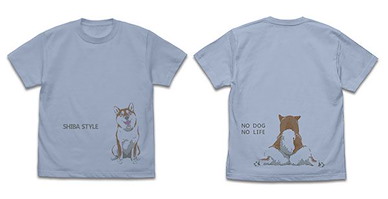 世界末日與柴犬同行 (大碼)「小春」石原雄先生デザイン おすわりハルさん ACID BLUE T-Shirt Yu Ishihara Design Osuwari Haru-san T-Shirt /ACID BLUE-L【Doomsday With My Dog】