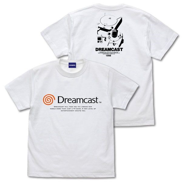 Dreamcast (DC) : 日版 (加大) Dreamcast 主機 白色 T-Shirt