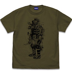 異獸魔都 (大碼)「開曼」第一卷插圖 墨綠色 T-Shirt Kaiman Holding a Knife T-Shirt /MOSS-L【Dorohedoro】