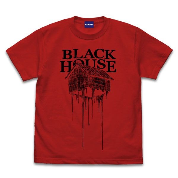 異獸魔都 : 日版 (細碼) 黒い家 紅色 T-Shirt