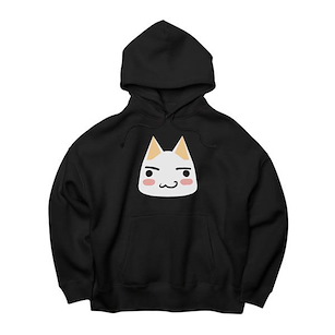 井上多樂 (加大)「井上多樂」寬鬆 黑色 連帽衫 Dokodemo Issho Toro Face Big Silhouette Pullover Hoodie /BLACK-XL【Toro Inoue】