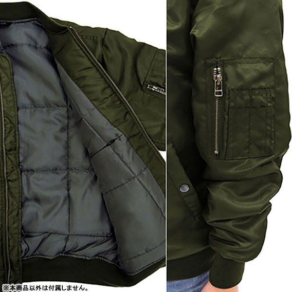 少女與戰車 : 日版 (大碼) 縣立大洗女子學園 MA-1 墨綠色 外套
