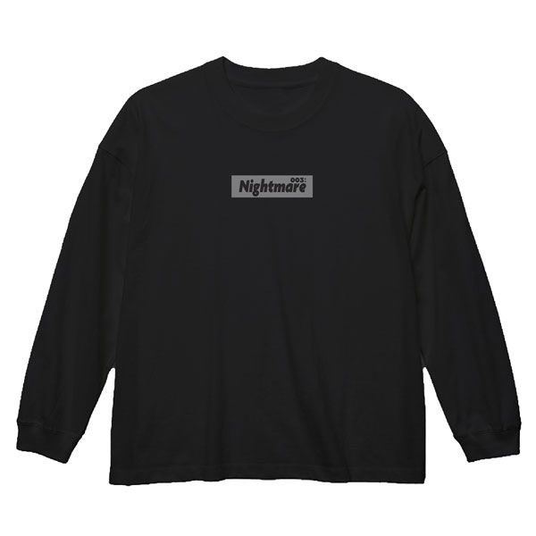 約會大作戰 : 日版 (細碼)「時崎狂三」寬鬆 長袖 黑色 T-Shirt