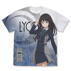 Lycoris Recoil 莉可麗絲 (細碼)「井之上瀧奈」全彩 白色 T-Shirt Takina Inoue Full Graphic T-Shirt /WHITE-S【Lycoris Recoil】