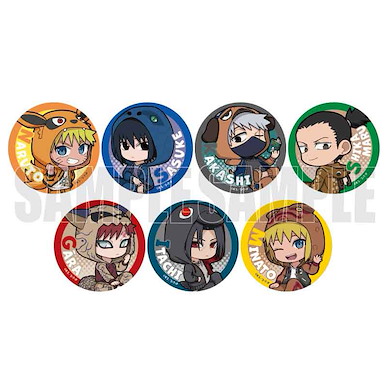 火影忍者系列 收藏徽章 Q版 公仔睡衣 (7 個入) Can Badge (Deformed) Kigurumi Pajamas Ver. (7 Pieces)【Naruto Series】