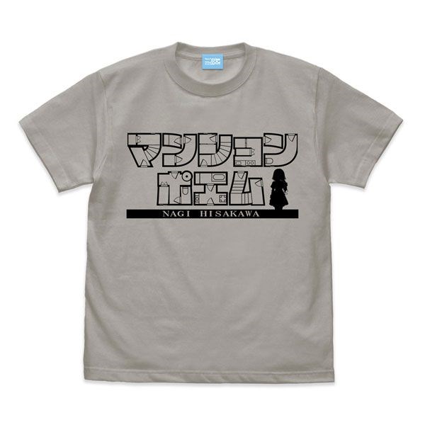 偶像大師 灰姑娘女孩 : 日版 (中碼)「久川凪」マンションポエム 淺灰 T-Shirt