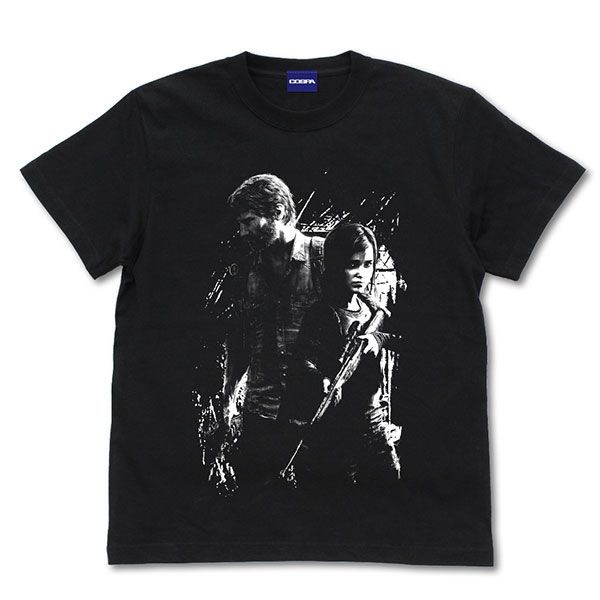 最後生還者 : 日版 (細碼)「艾莉 + 喬爾」黑色 T-Shirt