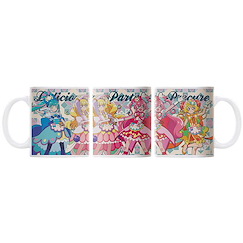 光之美少女系列 美味Party♡光之美少女 全彩 陶瓷杯 Delicious Party Pretty Cure Full Color Mug【Pretty Cure Series】