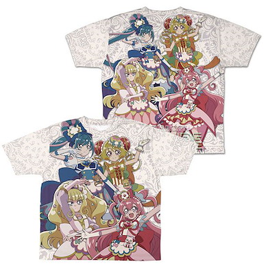 光之美少女系列 (細碼) 美味Party♡光之美少女 雙面 全彩 T-Shirt Delicious Party Pretty Cure Double-sided Full Graphic T-Shirt -S【Pretty Cure Series】