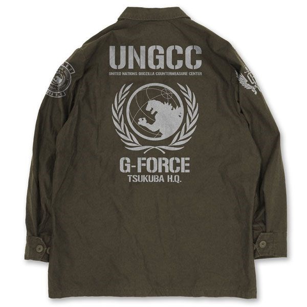 哥斯拉系列 : 日版 (中碼) UNGCC 墨綠色 外套