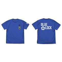 BLUE LOCK 藍色監獄 (大碼) BLUE LOCK 寶藍色 T-Shirt TV Anime Supplies Style T-Shirt /ROYAL BLUE-L【Blue Lock】