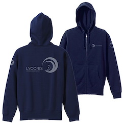 Lycoris Recoil 莉可麗絲 : 日版 (大碼) LYCORIS 深藍色 連帽拉鏈外套